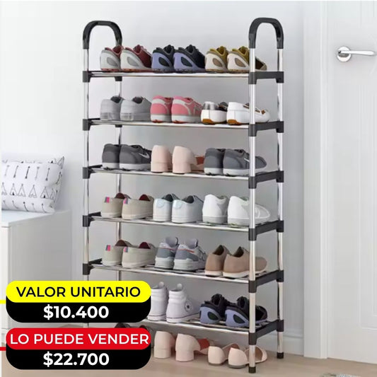 ORGANIZADOR DE ZAPATOS DE 6 NIVELES X6UNDS  - OMC-119