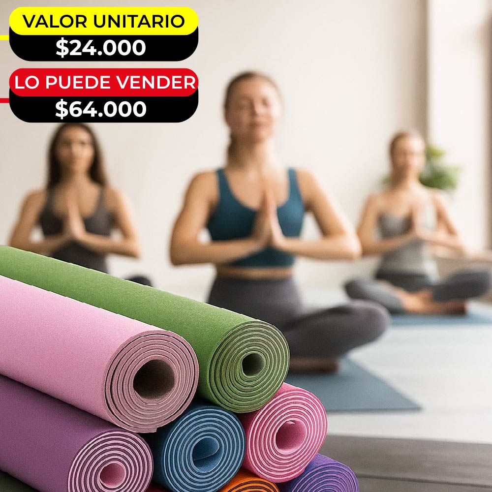 TAPETE DE YOGA SENCILLO X6UNDS -  OMC-210