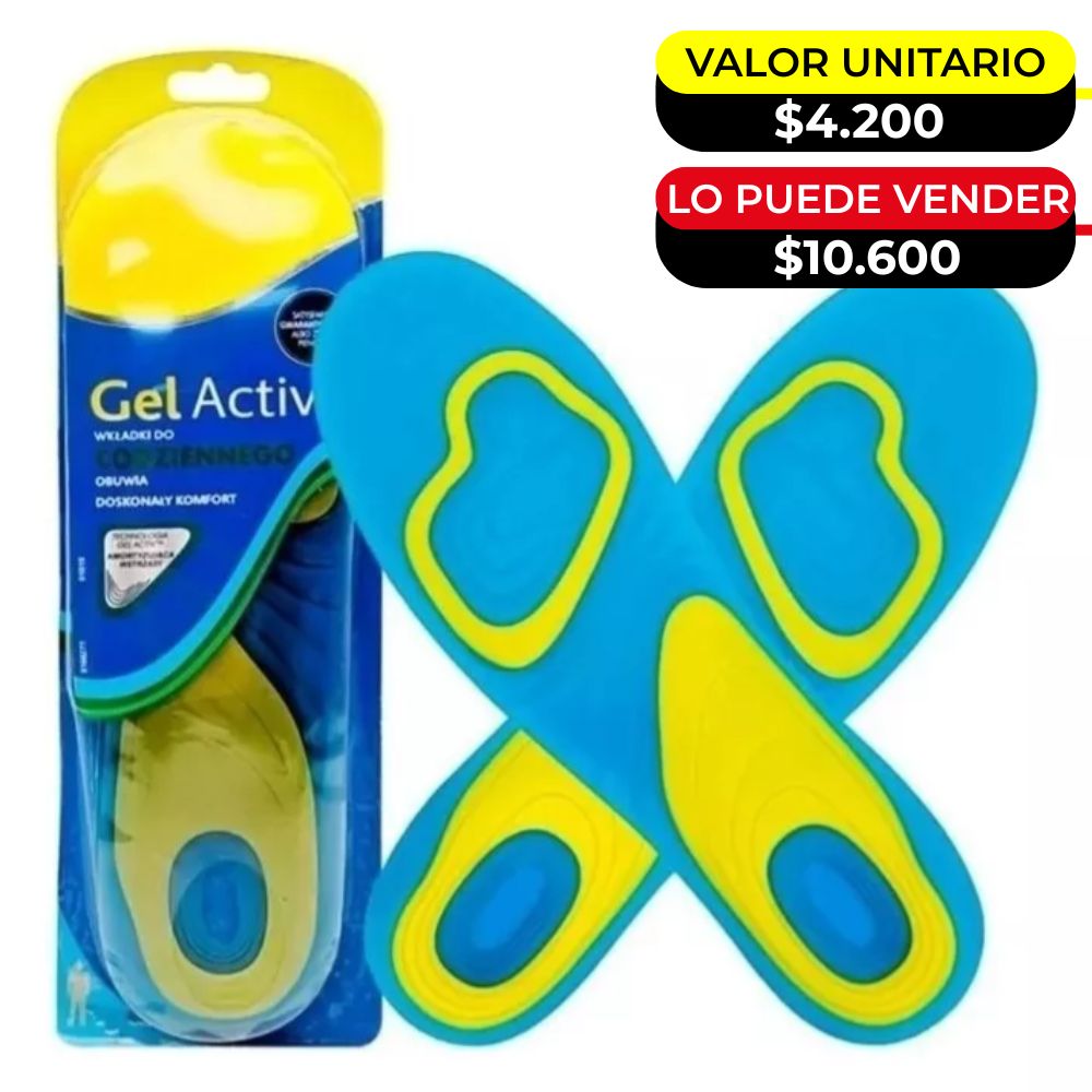 PLANTILLA ORTOPEDICA DE GEL X6UNDS- OMC-222