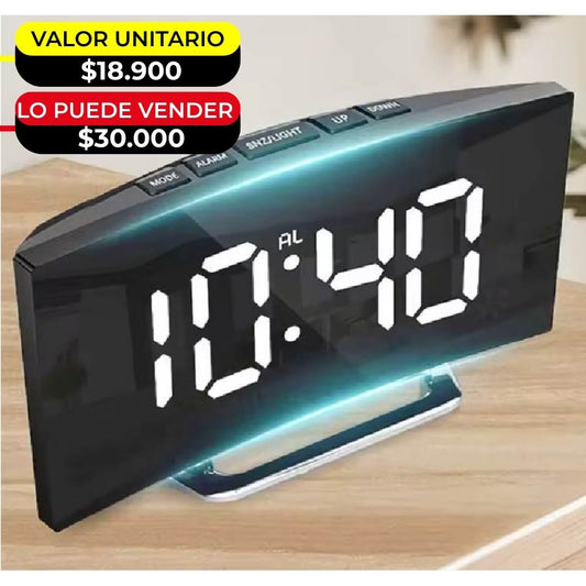 RELOJ DESPERTADOR DIGITAL X6UNDS - OMC-294