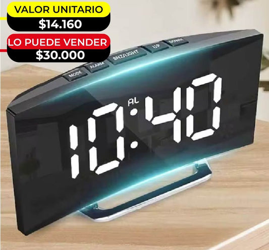 RELOJ DESPERTADOR DIGITAL X6UNDS - OMC-294