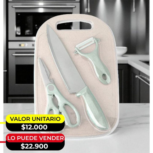 SET DE COCINA 3 UTENCILIOS X6UNDS - OMC-465
