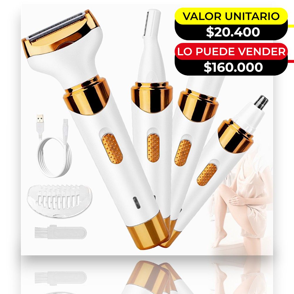 MAQUINA DEPILADORA 4 EN 1 X6UNDS  -OMC-490