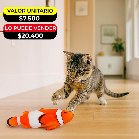 PEZ CON MOVIMIENTO PARA GATO X6UNDS - OMC-532