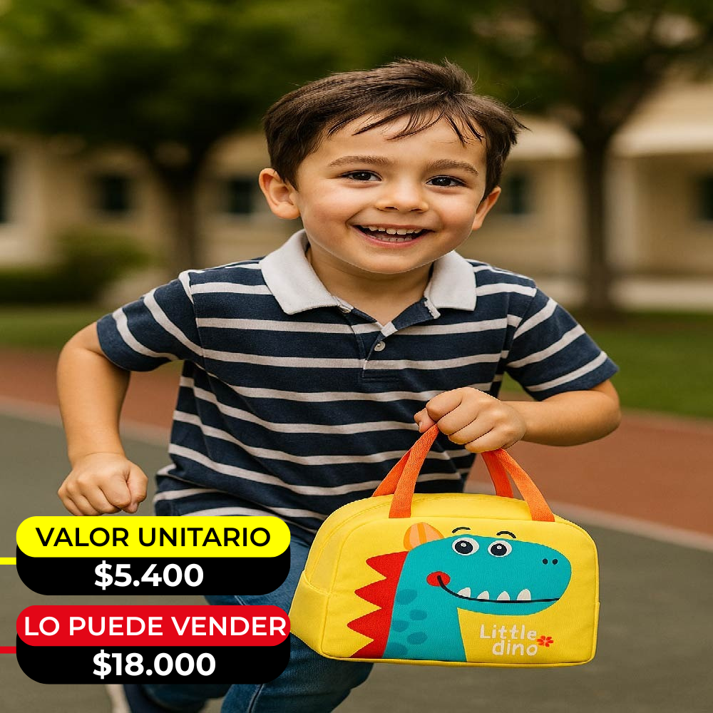 LONCHERA TERMICA PARA NIÑOS  X 6 UNIDADES -OMC-662