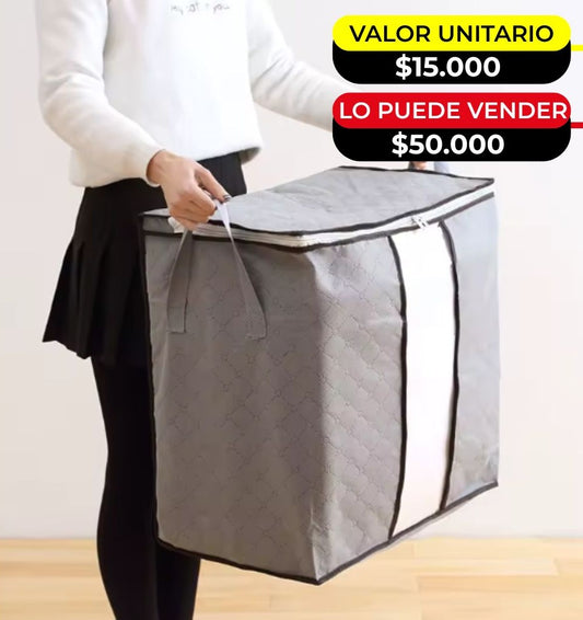 Bolsa Organizador De Cobijas Ropa Maleta X6 Unds  OMC-701