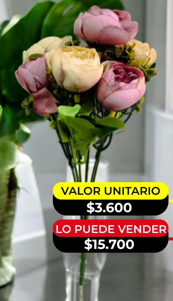 RAMO DE FLORES ARTIFICIALES X6UNDS- OMC-717