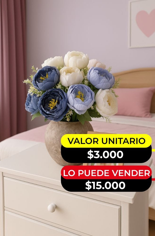RAMO DE FLORES ARTIFICIALES X6UNDS- OMC-718
