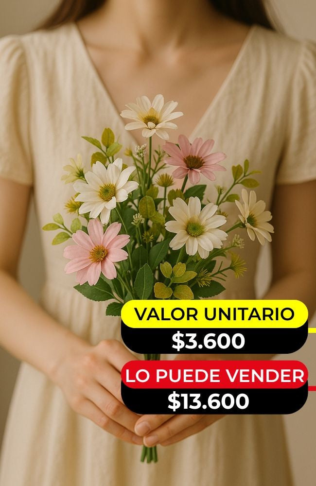 RAMO DE MARGARITAS ARTIFICIALES X6UNDS - OMC-719