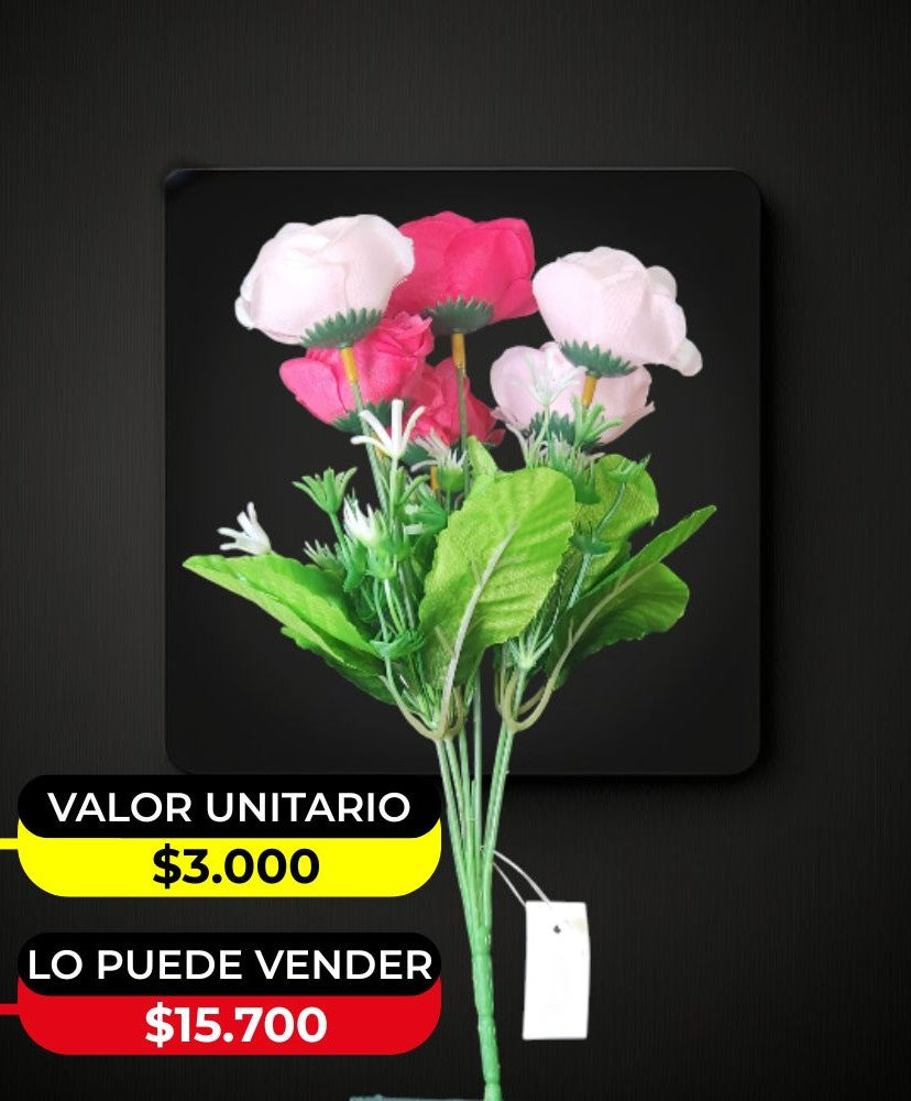 RAMO DE 6 ROSAS ARTIFICIALES X6UNDS - OMC-728