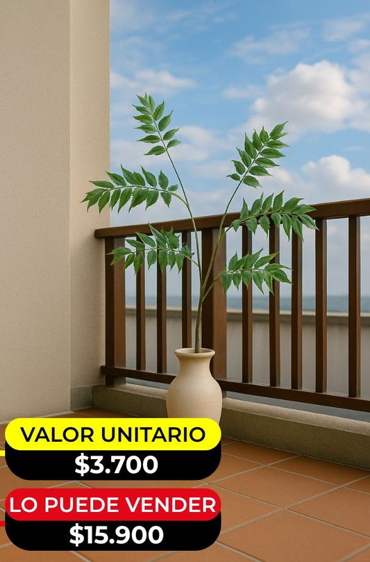 RAMAS ARTIFICIALES SIMULACION HOJAS DE SAUCE X6UNDS - OMC-739