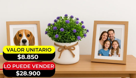 ARREGLO DE FLORES CON MATERA X6UNDS -  OMC-746