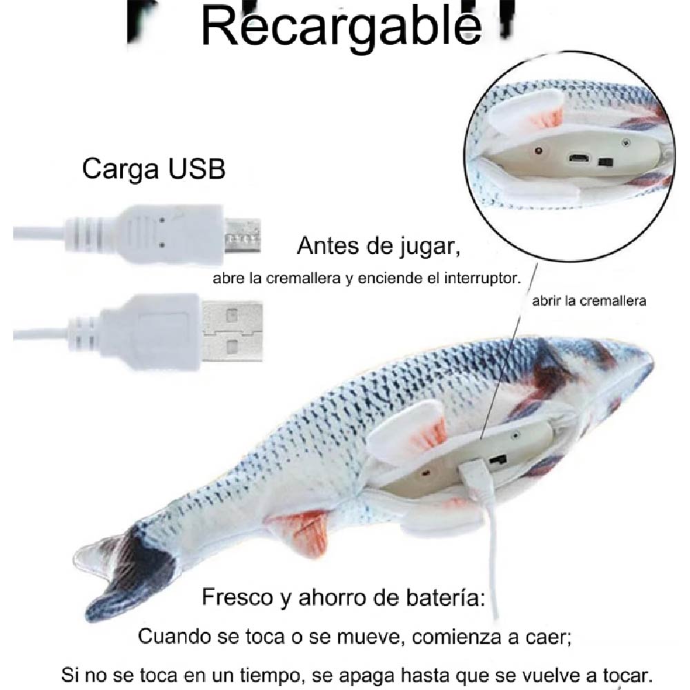 PEZ CON MOVIMIENTO PARA GATO X6UNDS - OMC-532