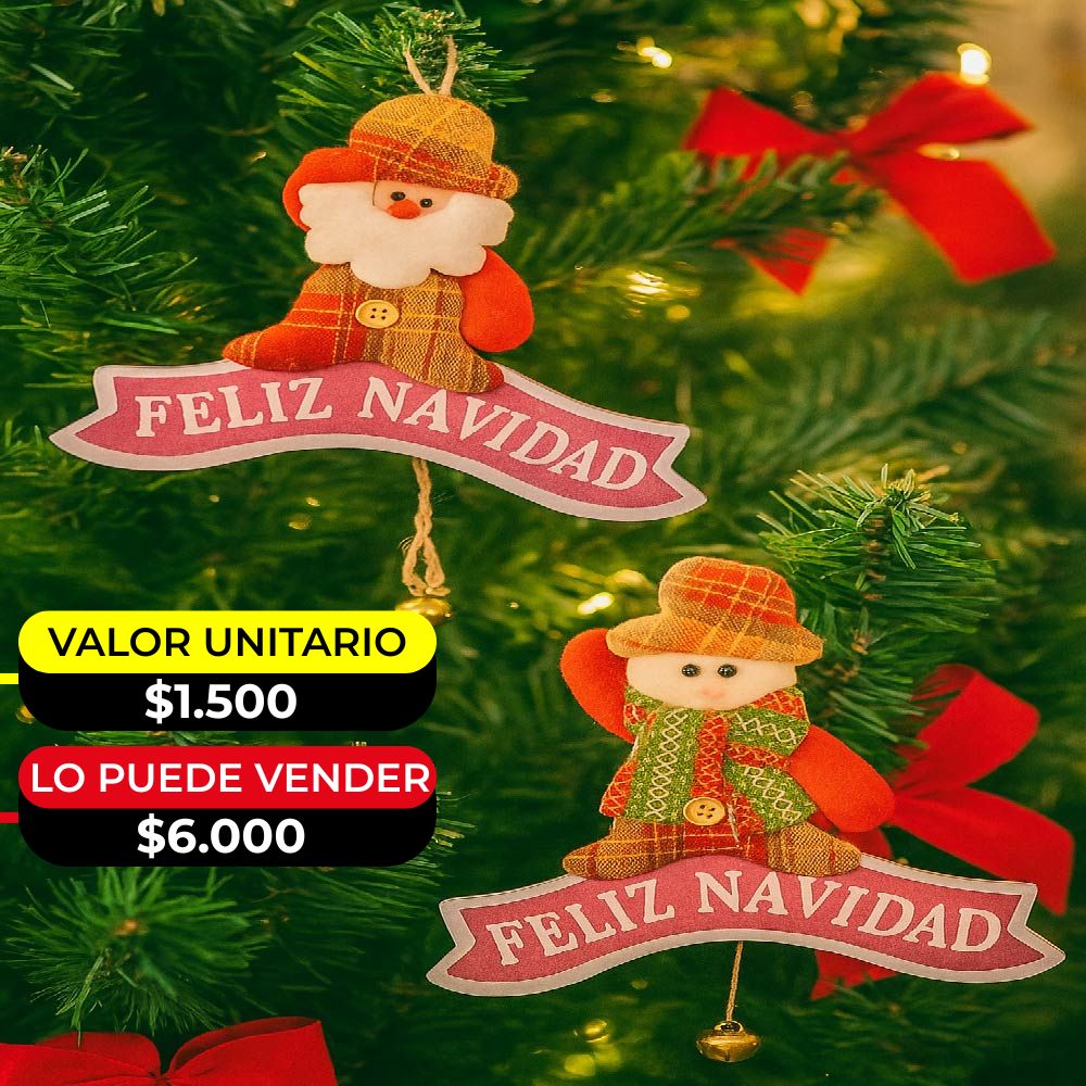 ADORNO COLGANTE NAVIDEÑO X6UNDS - POC-2022