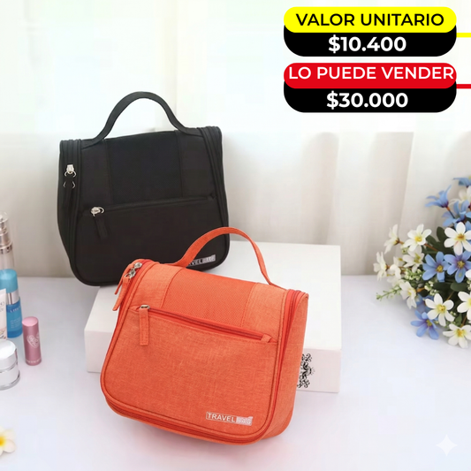 Organizador de cosméticos con maya frontal X 6 UNIDADES-POC-700