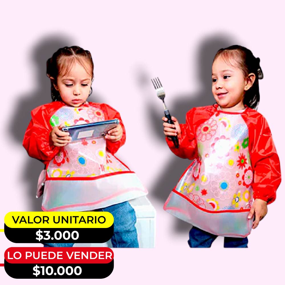 BABEROS DELANTAL IMPERMEABLE X6UNDS - POC-054