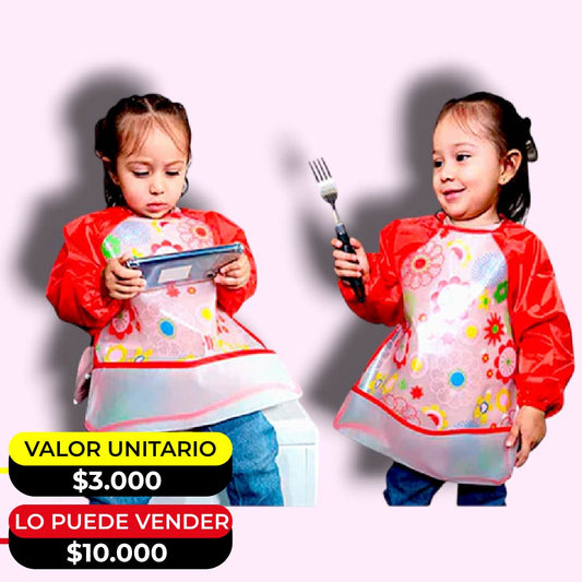 BABEROS DELANTAL IMPERMEABLE X6UNDS - POC-054