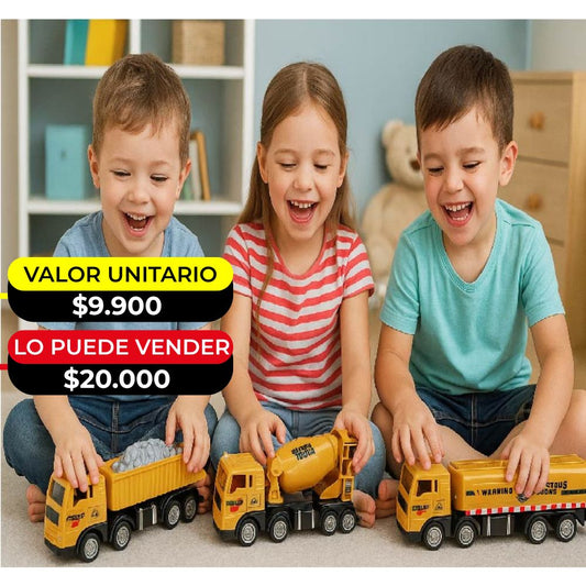SET CAMIONES DE CONSTRUCCION  X6UNDS - A201649