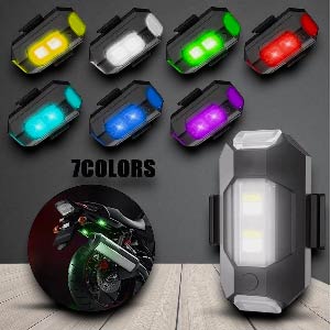 MINI LUZ LED FLASHEO PARA MOTO,CARRO,BICI X6UNDS