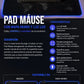 Pad Mouse Gamer XL con Luz LED RGB y Diseño Mapa Mundi X6UNDS - POC-41741