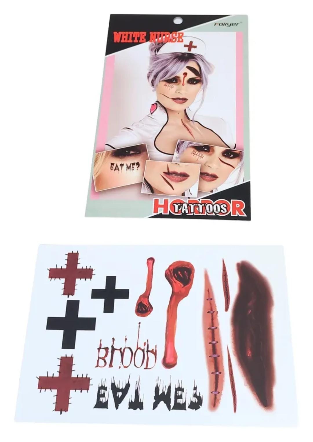 6 Tatuajes Temporales Halloween