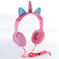 AUDIFONOS DIADEMA UNICORNIO CON CABLE X6UNDS - OMC-286