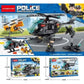 BLOQUES DE CONSTRUCCION HELICOPTERO DE POLICIA  X 6 UNDS - 8627