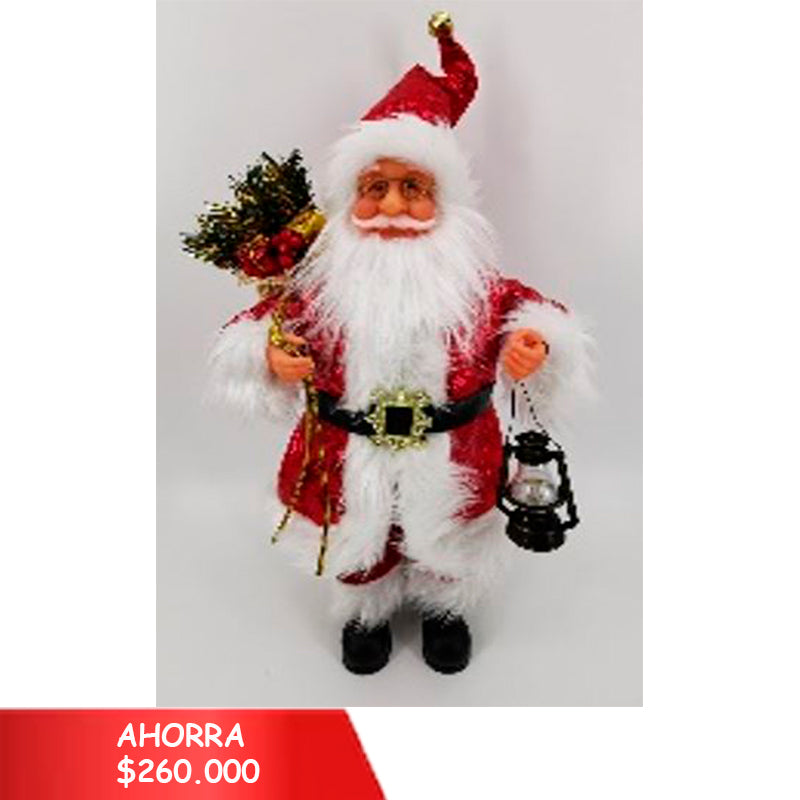 Papás Noel con accesorio (grandes) x 6 unds - 195-663207