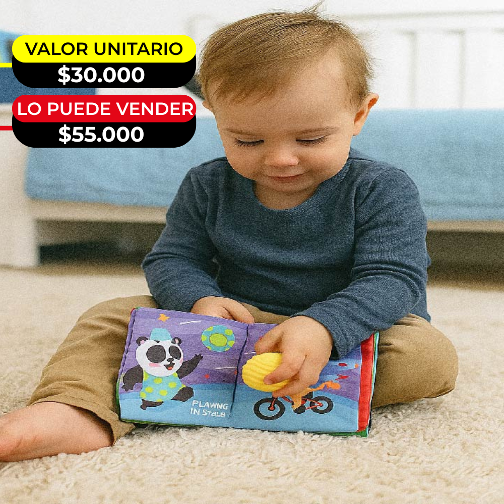 LIBRO DE TELA PARA BEBE X6UNDS - 6651