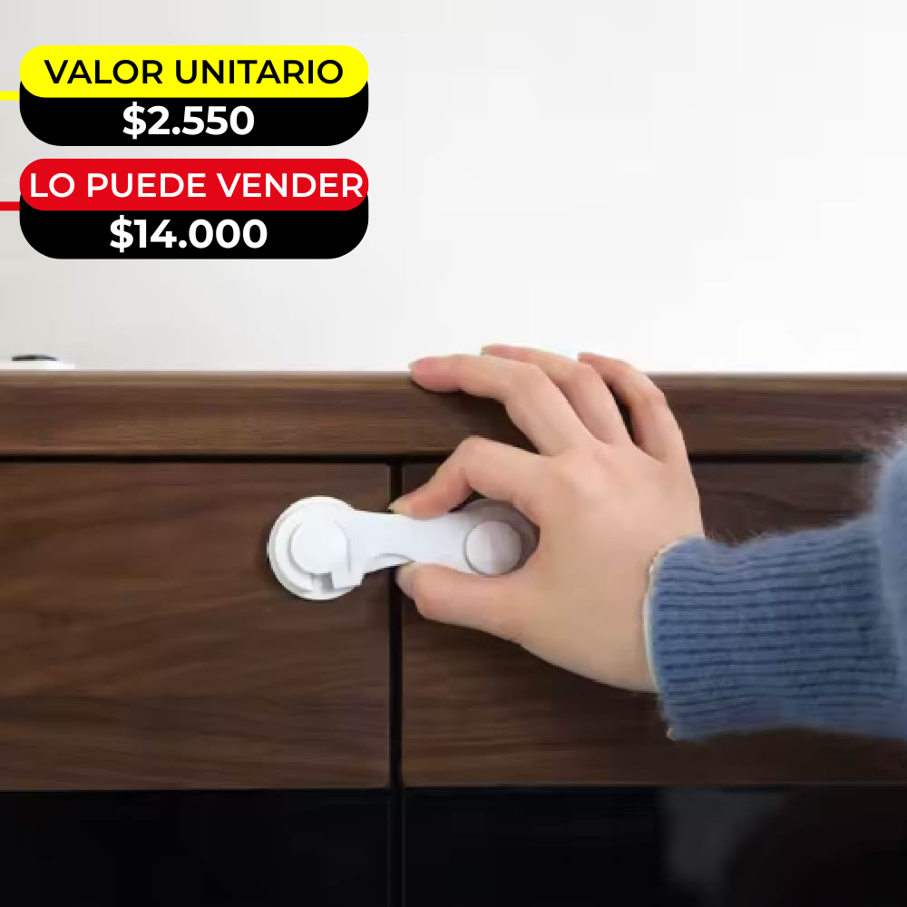 SET POR 5 UNIDADES DE CERRADURA DE SEGURIDAS X6UNDS - OMC-111