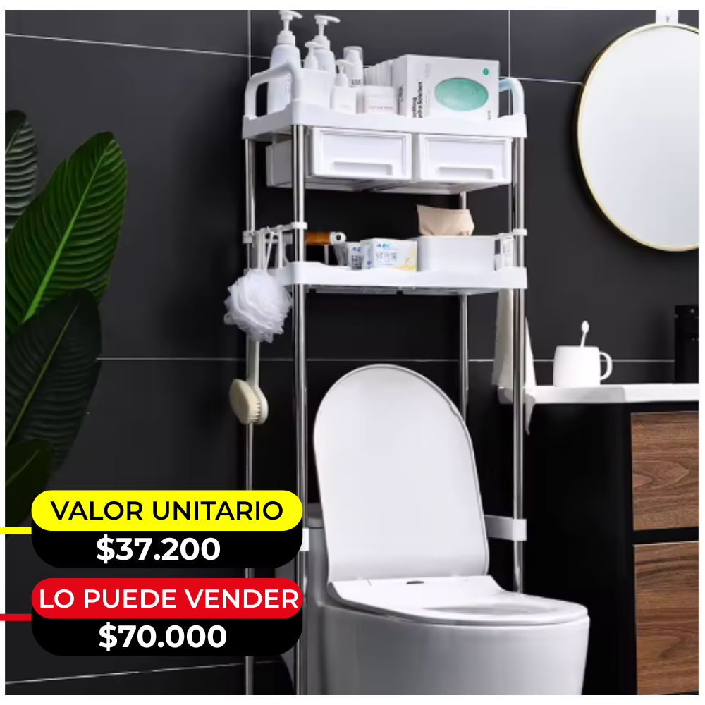 Organizador De Baño  X 6 unidades OMC-136