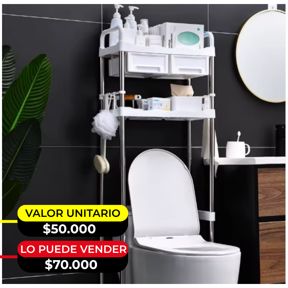 Organizador De Baño  X 6 unidades OMC-136