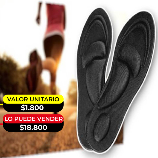 PLANTILLA PARA CORRER ESPONJA DE REBOTE LENTO X6UNDS - OMC-216