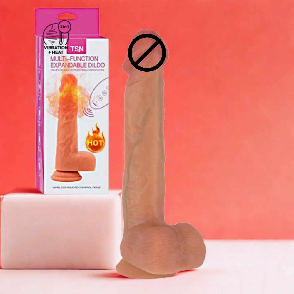 Dildo Vibrador Multifuncional Con 7 Modos de Calefacción y Empuje a Control Omc 435  X 6 Unds  OMC-435
