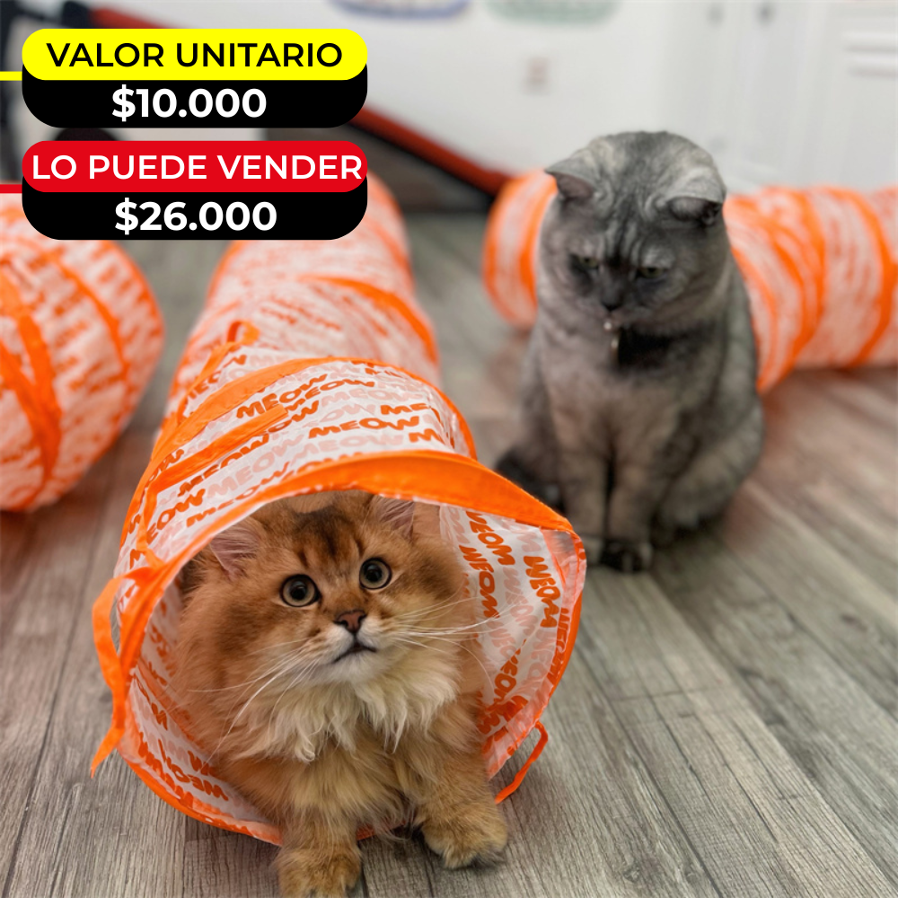TUNEL PARA MASCOTAS RECTO X6UNDS-  OMC-457