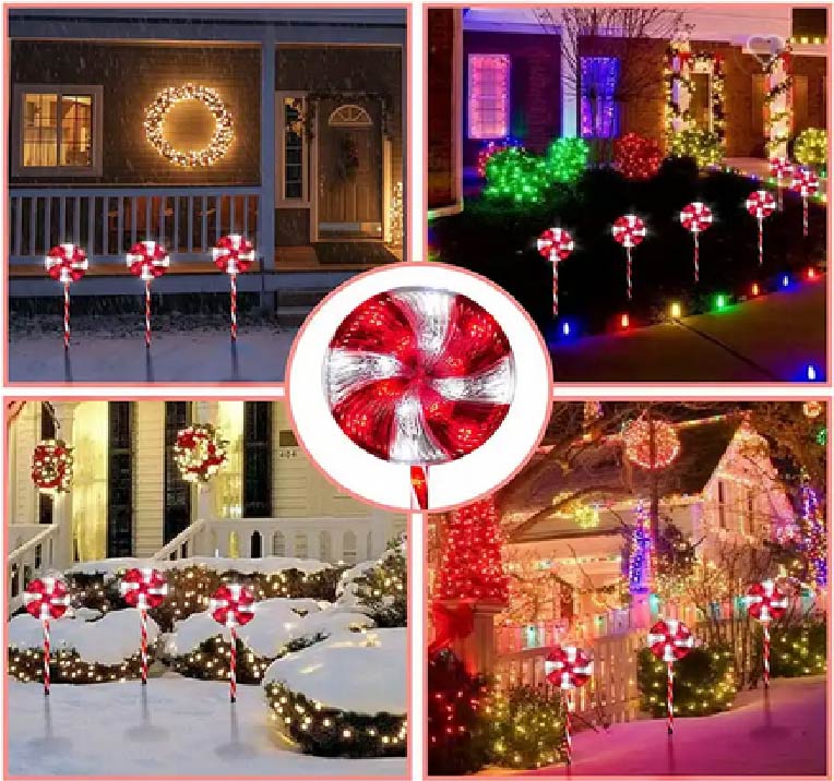 SET X3 LUZ EN FORMA DE PALETA CON PANEL SOLAR X6UNDS - OMC- 081