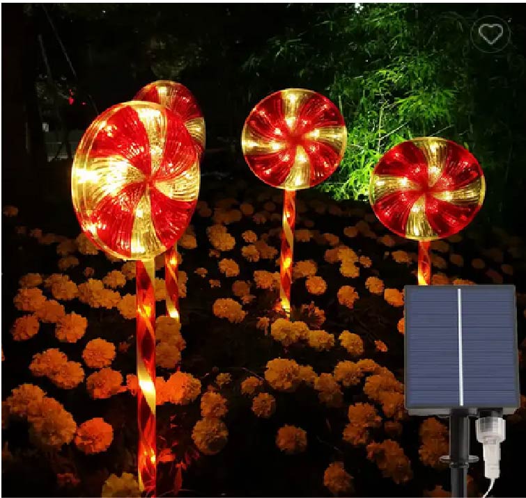 SET X3 LUZ EN FORMA DE PALETA CON PANEL SOLAR X6UNDS - OMC- 081