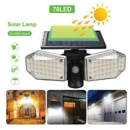 LAMPARA SOLAR CON SENSOR DE MOVIMIENTO X 6UNDS - OMC-097