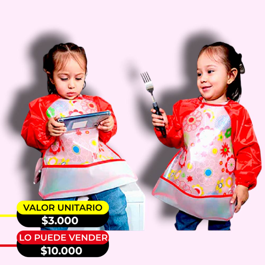 BABEROS DELANTAL IMPERMEABLE X6UNDS - POC-054