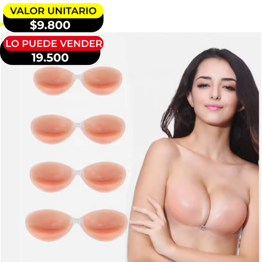 BRASIER INVISIBLE EN SILICONA X6UNDS - POC-125