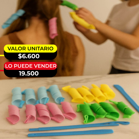 ROLLER MAGIC PARA RIZOS SIN CALOR POC-147 X6UNDS