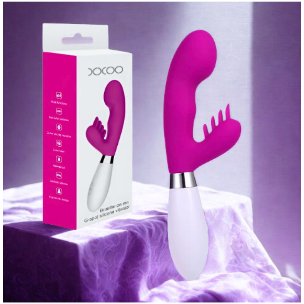 DILDO VIBRADOR DUAL BREATH ON ME X6UNDS - POC-510