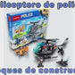 BLOQUES DE CONSTRUCCION HELICOPTERO DE POLICIA  X 6 UNDS - 8627