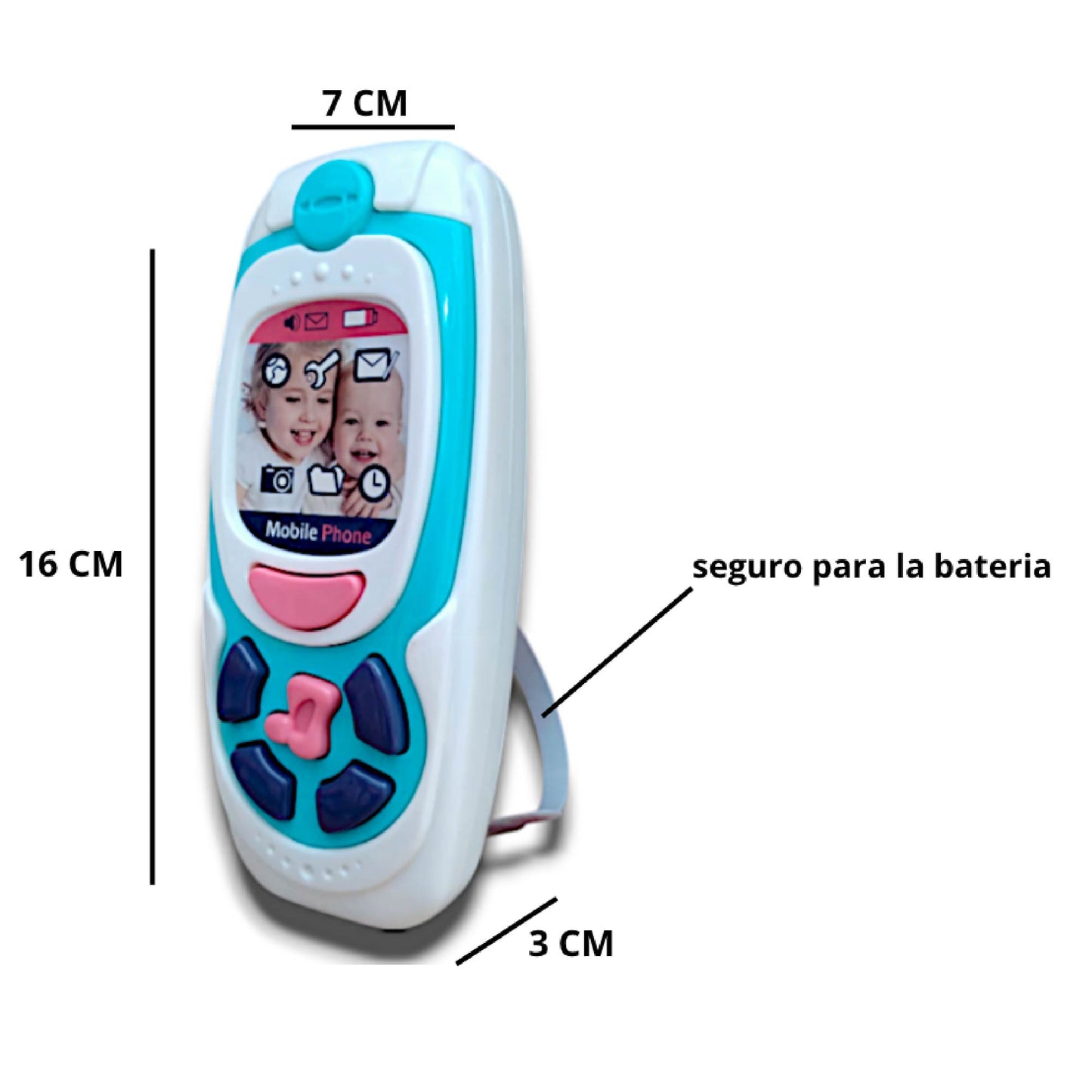 TELEFONO INTERACTIVO PARA BEBE POR 6UND - K999-72B