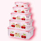 KIT DE 5 RECIPIENTES PORTA COMIDA X6UNDS   -OMC-650