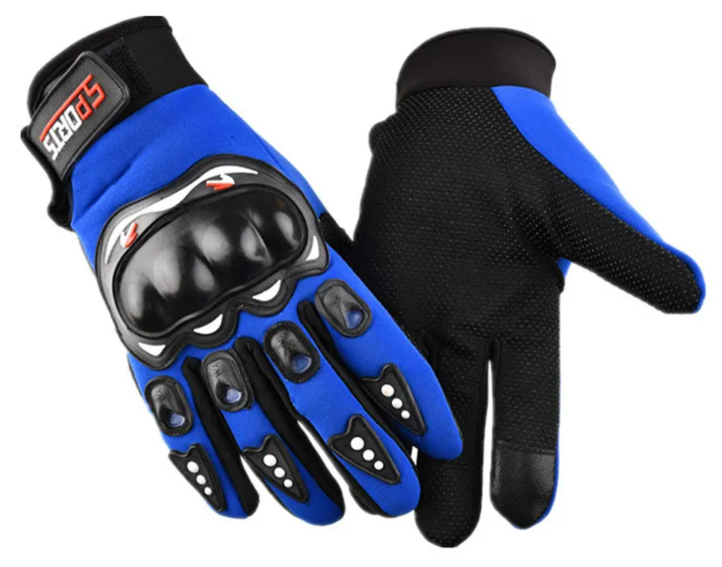6 Guantes para Ciclistas con protección en los Nudillos ANTI DESLIZANTE