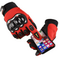 6 Guantes para Ciclistas con protección en los Nudillos ANTI DESLIZANTE