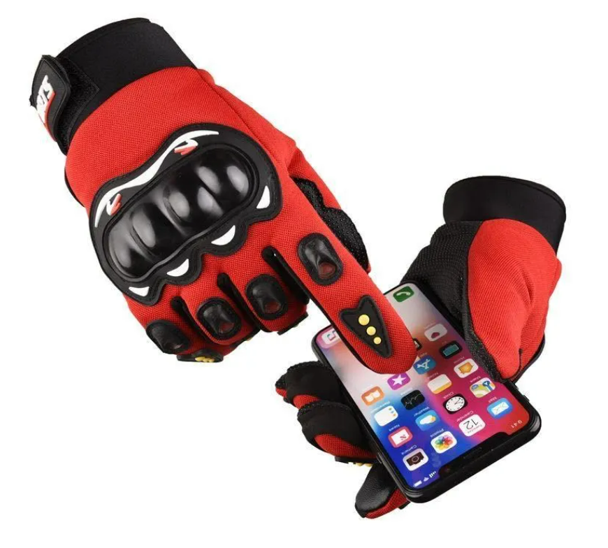 6 Guantes para Ciclistas con protección en los Nudillos ANTI DESLIZANTE